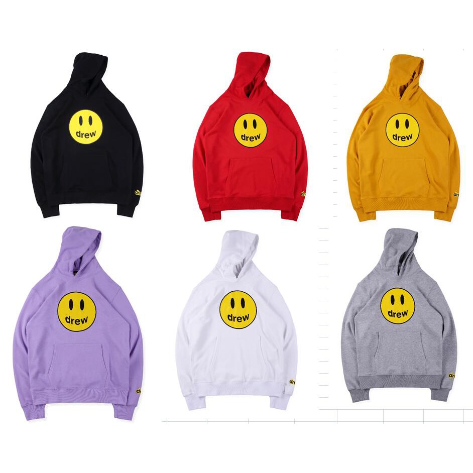 drew smiley face hoodie