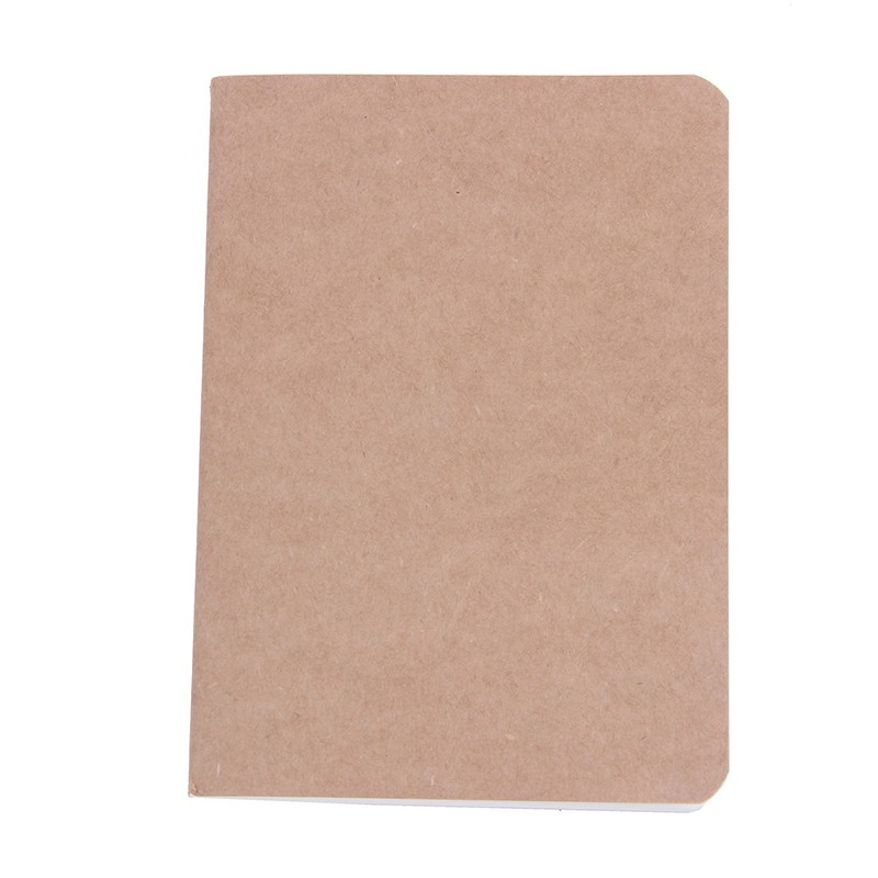 Notebook blank notepad book vintage soft copybook daily memos Kraft paper journa