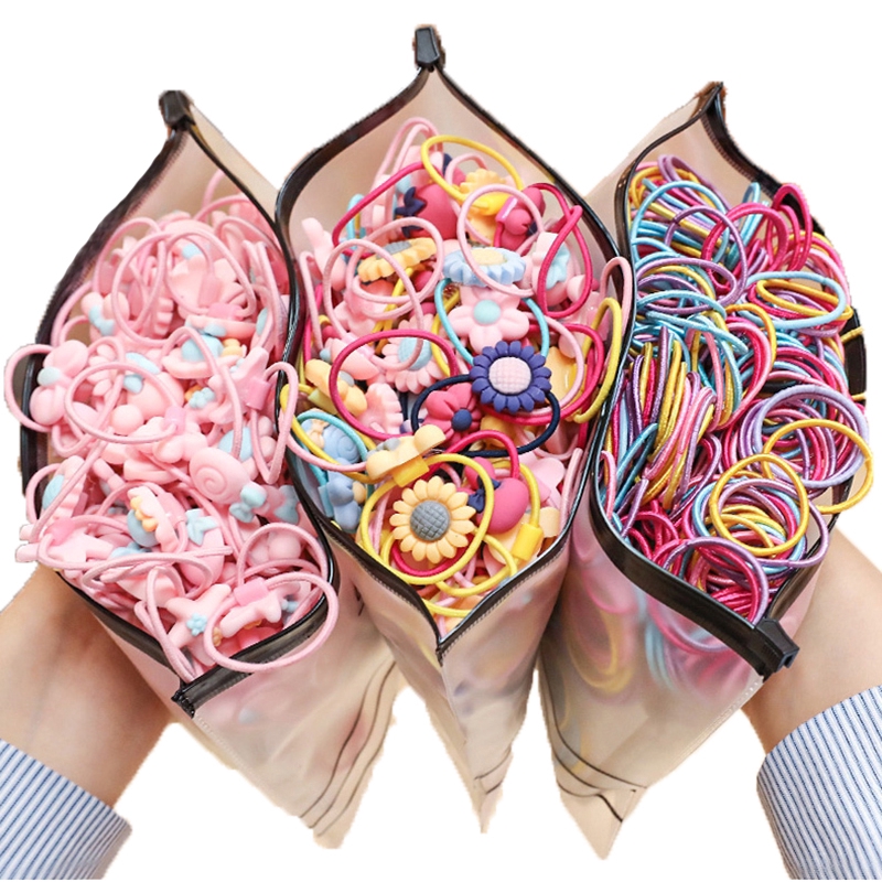Image of Korean Fashion Kids Hairband Hair Tie Rubber Band Ponytail Hair Ring Girls Hair Accessories Gift Headdress #8