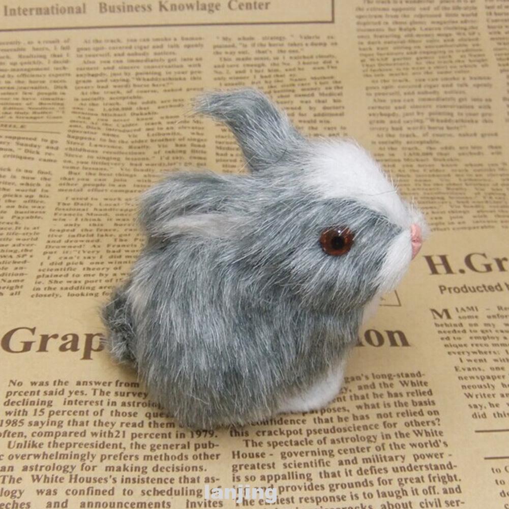 Miniature Desktop Birthday Gift Kids Cute Decor Pocket Toy Simulation Rabbit Shopee Singapore - rabbit simulator new roblox cute and funny animals