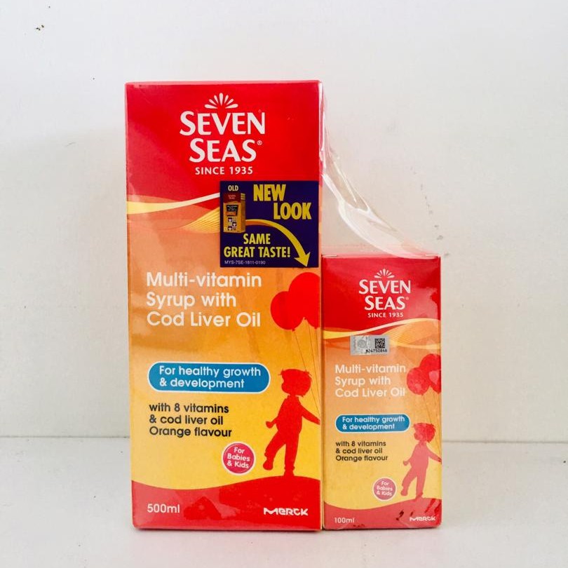 Seven Seas Multivitamin Syrup with Cod Liver Oil 500ml Free 100ml good for children