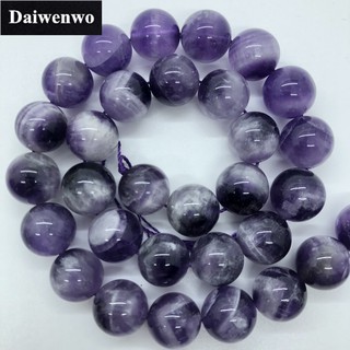 Image of Dreamily Amethyst Beads Stone Round 4-12mm Gemstone Loose Spacer DIY for Jewelry
