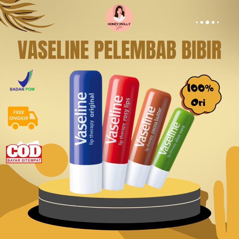 Bpom Vaselin Lip Therapy Mini 4.8 gr 100 Original, Vaseline Petroleum