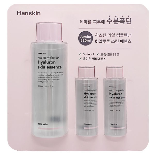 Hanskin Hyaluron Skin Essence Jumbo 720ml Hydro Bomb 5 In 1 K Beauty Shopee Singapore
