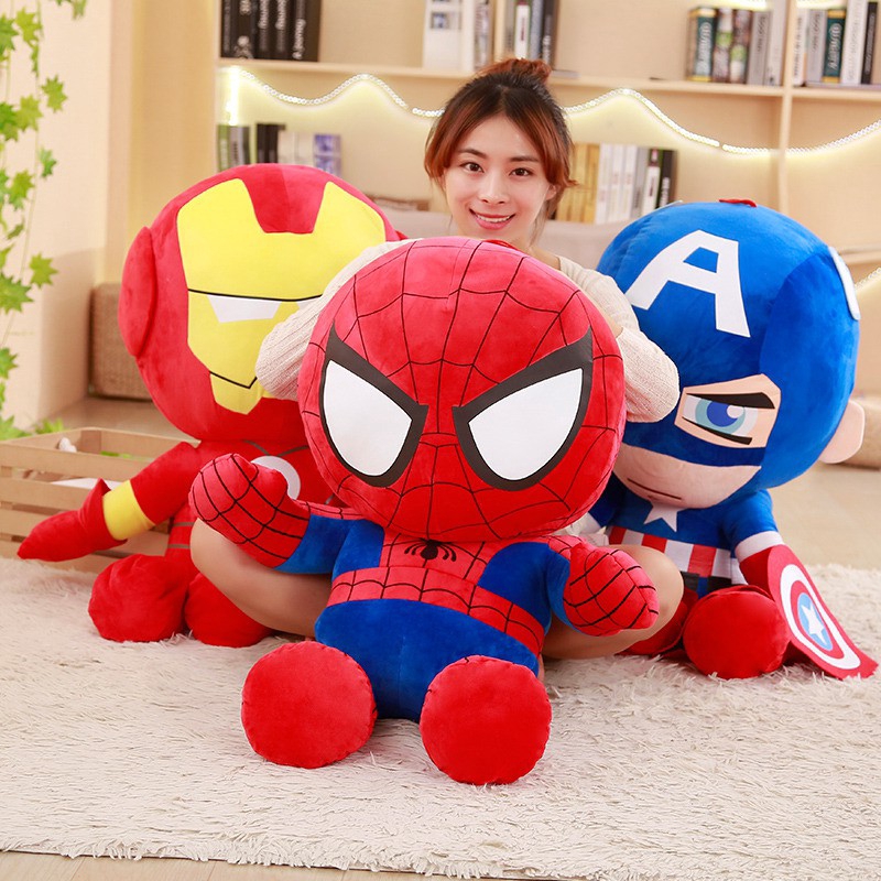 large spiderman plush toy