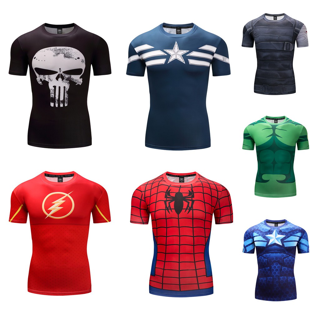 superhero printed t shirts