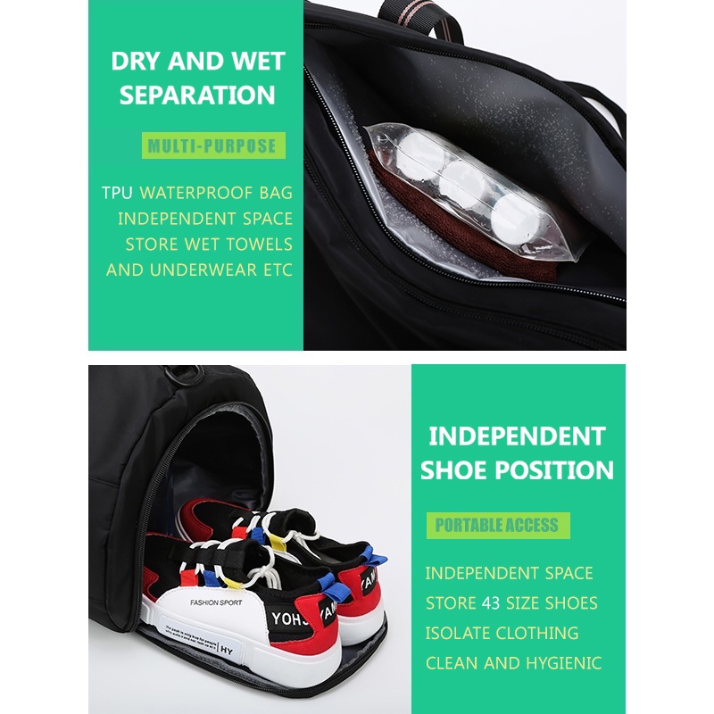 Korean Women Sweet Travel Duffel Bag Hand Carry Fashion Large Capacity Luggage Duffle Bag Printed Clothing Storage Weekender Bag Cute Trolley Cabin Bag Waterproof Gym Bag For crossbody shoulder Dry Wet Item Separation With Shoe Storage