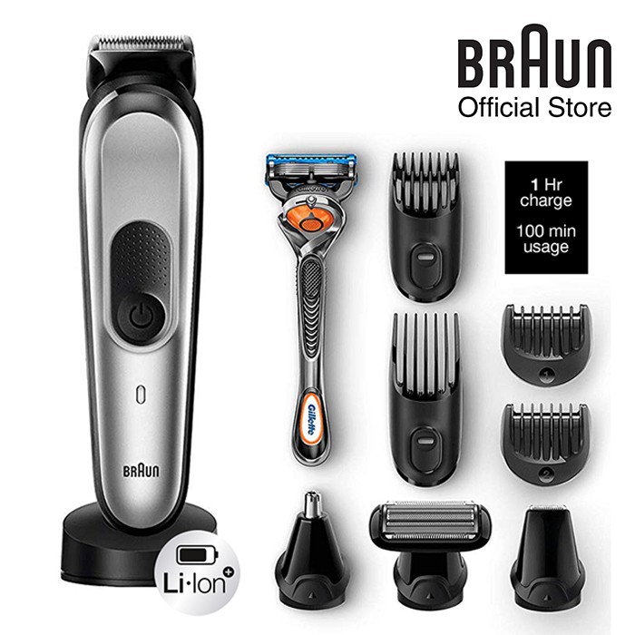 Braun MGK 7221 10in1 trimmer 8 attachments and Gillette Fusion 5