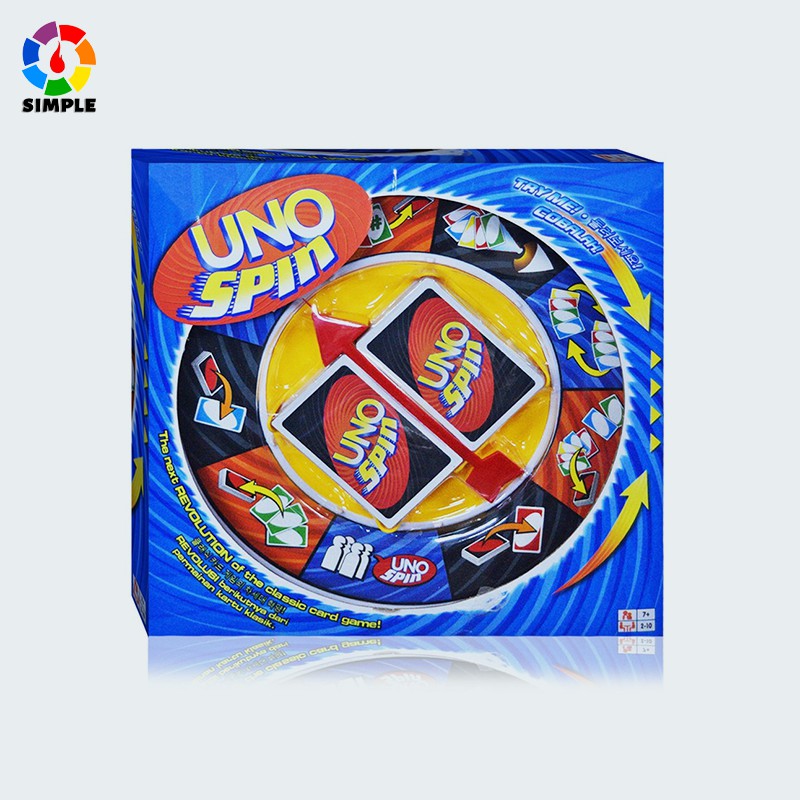 Uno Spin Board Card Game Family Friends Group Birthday Gift Educational Family Fun Toy Shopee Singapore