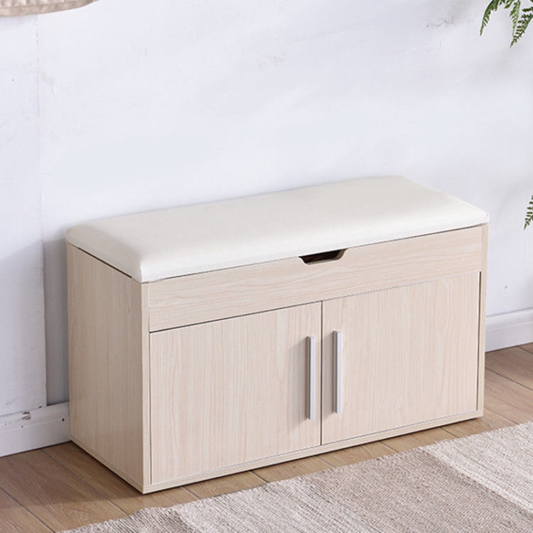 Simple Modern Shoes Bench Shoes Cabinet Storage Stool Sitting Type Shoes Cabinet Solid Wood Color Sofa Stool Economic Door Shoes Stool Shopee Singapore