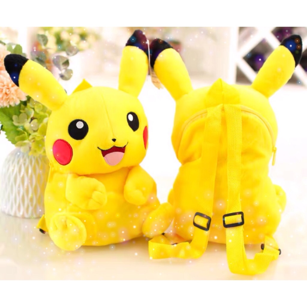 pikachu plush bag