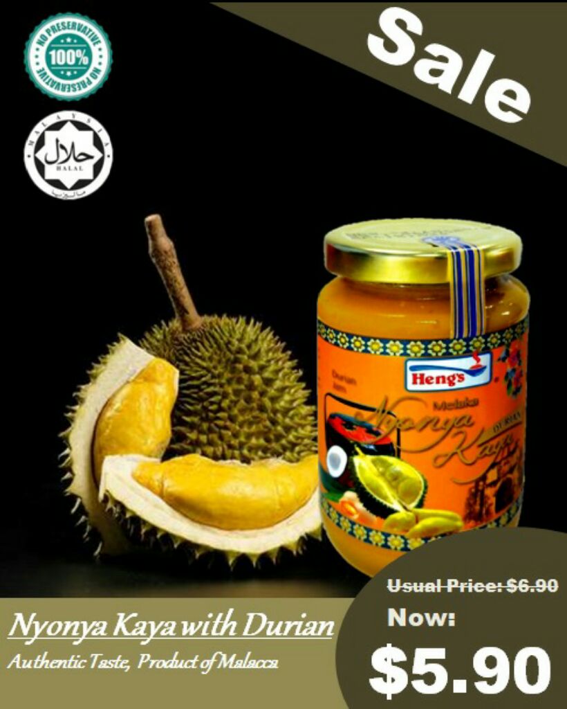 Melaka Nonya Durian Kaya Spread Shopee Singapore