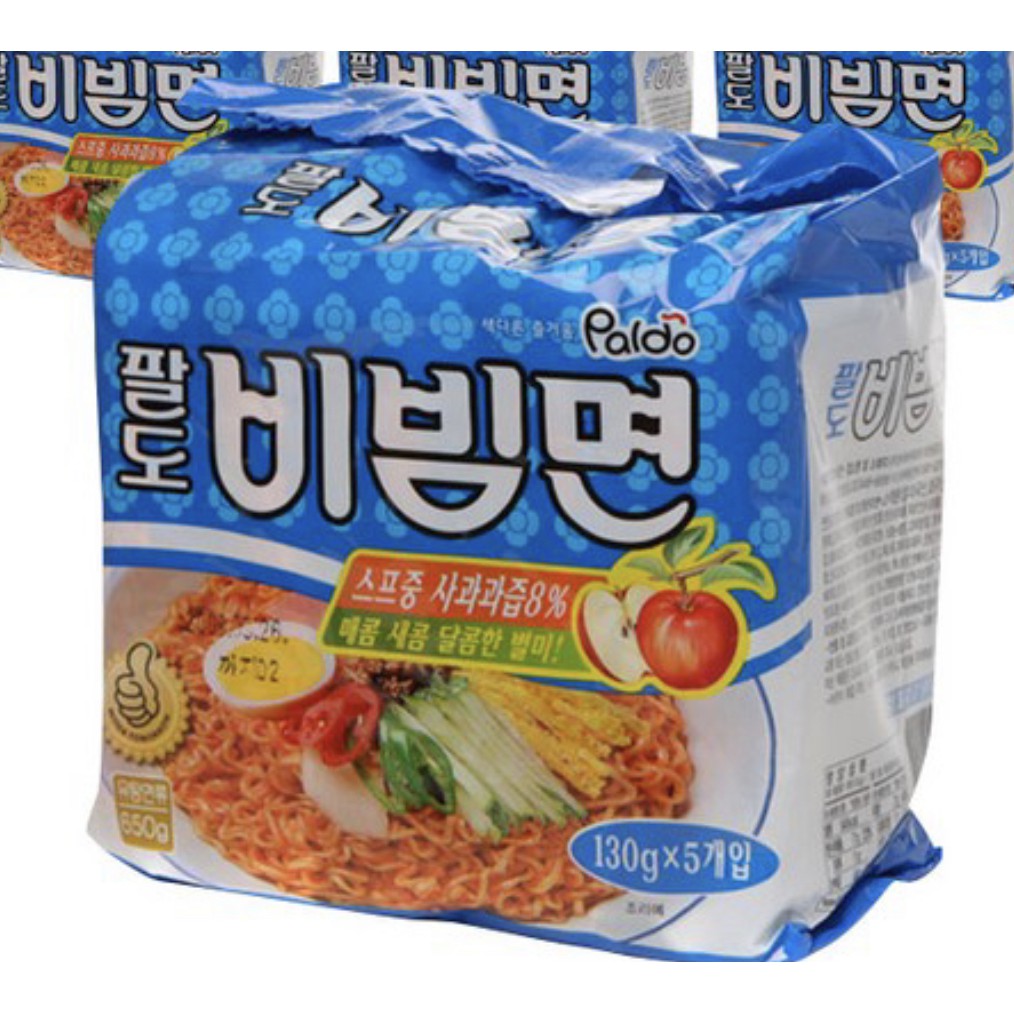 Korea Paldo Bibimmyeon Korean Spicy Noodle(130gx5pcs)/BB Spicy Noodles ...