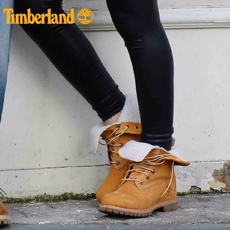 couple wearing timberland boots