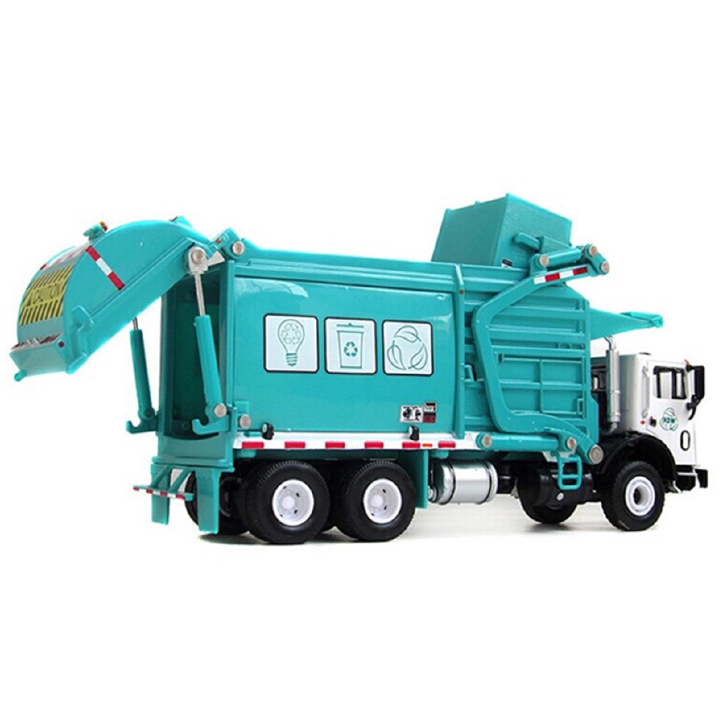 blue recycling truck toy