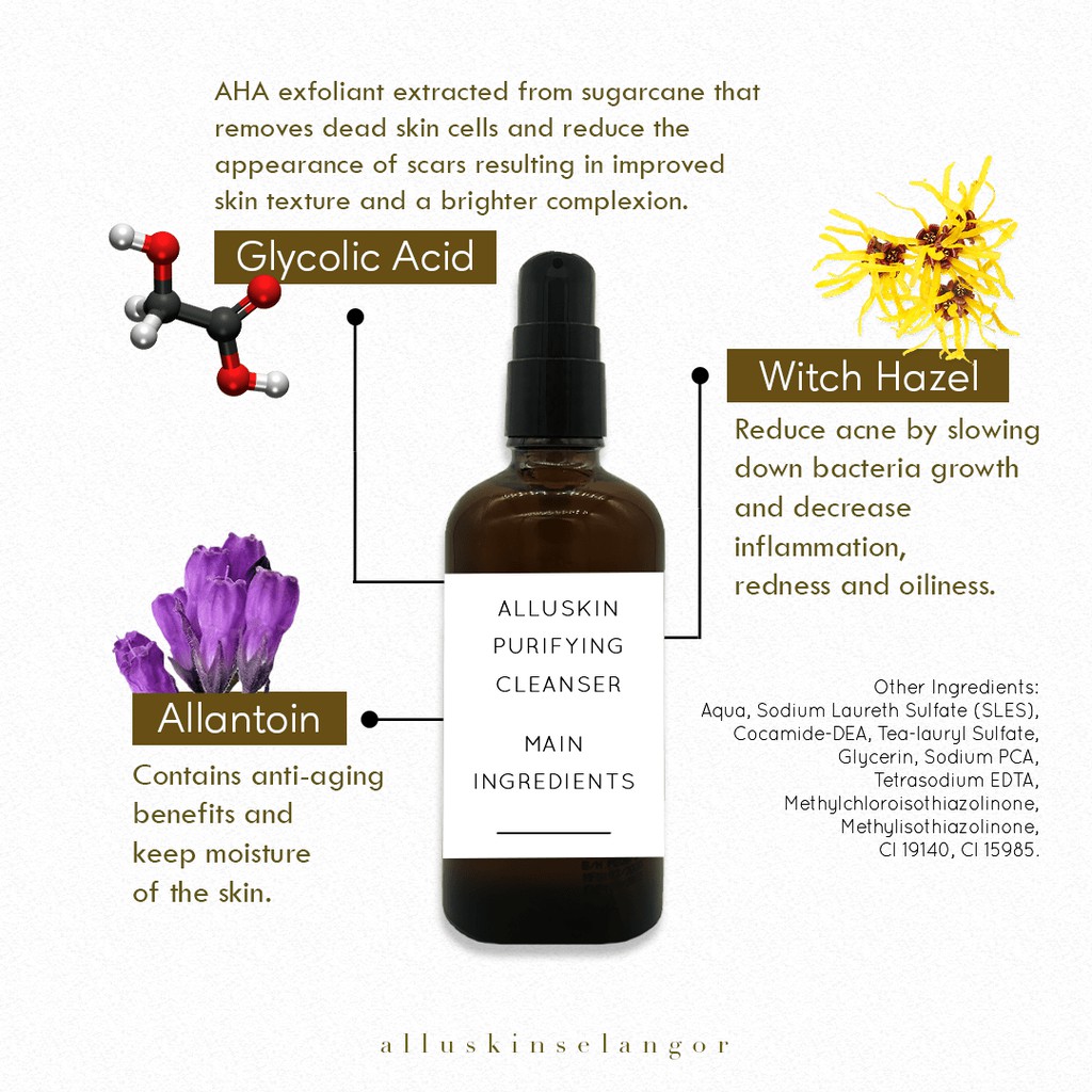 purifying cleanser with glycolic acid