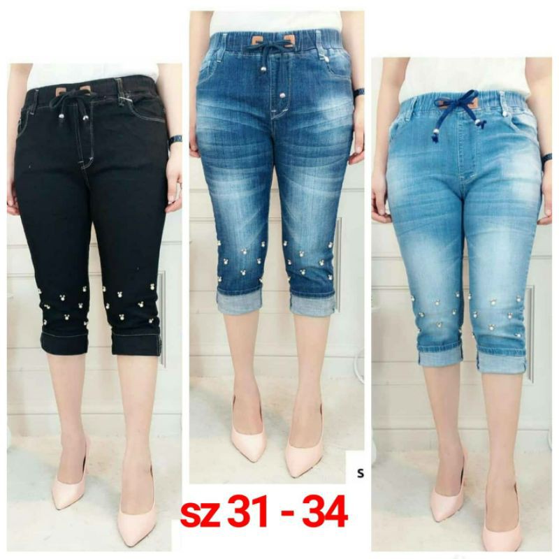 Aj51 Jeans 7 8 Mutiara Size 31 34 Import Shopee Singapore