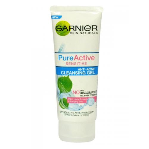 garnier face gel wash
