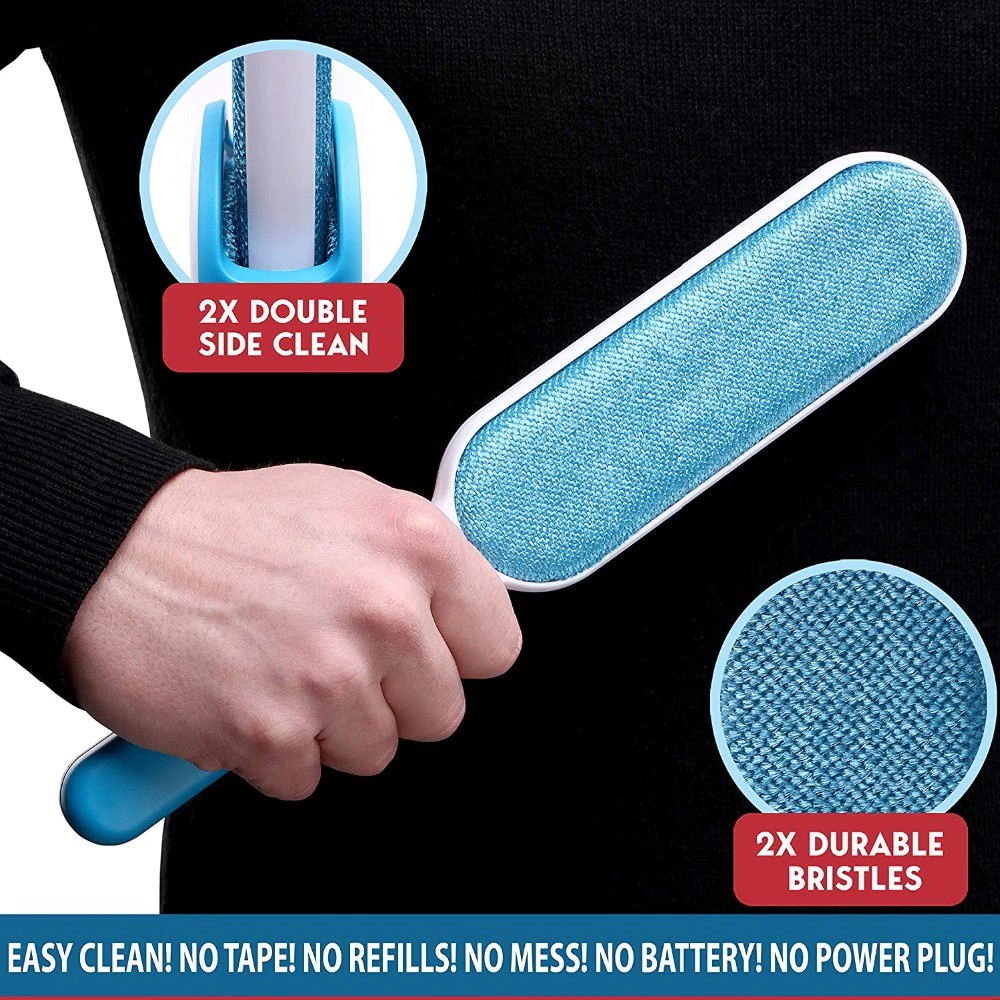 Pet Hair Remover Brush Double Side Home Furniture Sofa Clothes