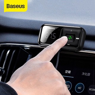 💎✅SG READY STOCK💎Baseus FM Transmitter Car Bluetooth 5.0 FM Radio Modulator Car Kit 3.1A USB Car Charger Handsfree Wirel
