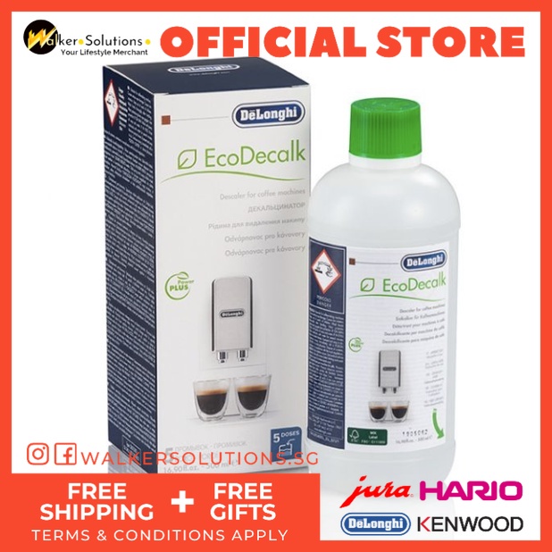 Delonghi EcoDecalk Coffee Machine Descaler 500ml Cleaning Solutions Shopee Singapore