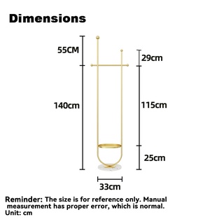 Marble Coat Rack Home Living Room Bedroom Modern Light Luxury Clothes Rack Creative Clothes Rack Stand #2