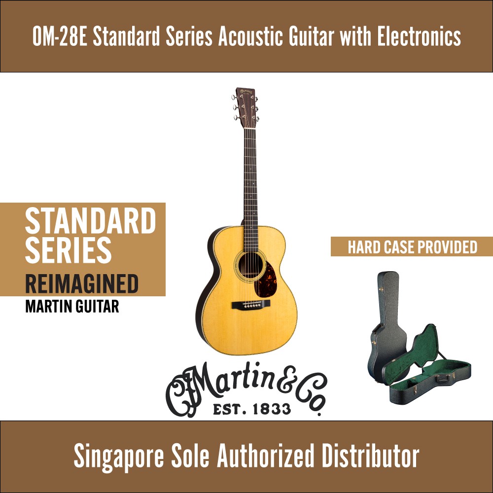 Om Acoustic Guitar Hard Case - Martin Om 28e Standard Series Re Imagined Acoustic Guitar With L R Baggs Electronics And Hard Case Shopee Singapore