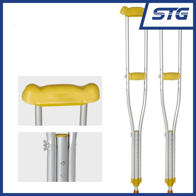 [SG Local Seller] Aluminium Crutches Padded Height Adjustable (A pair