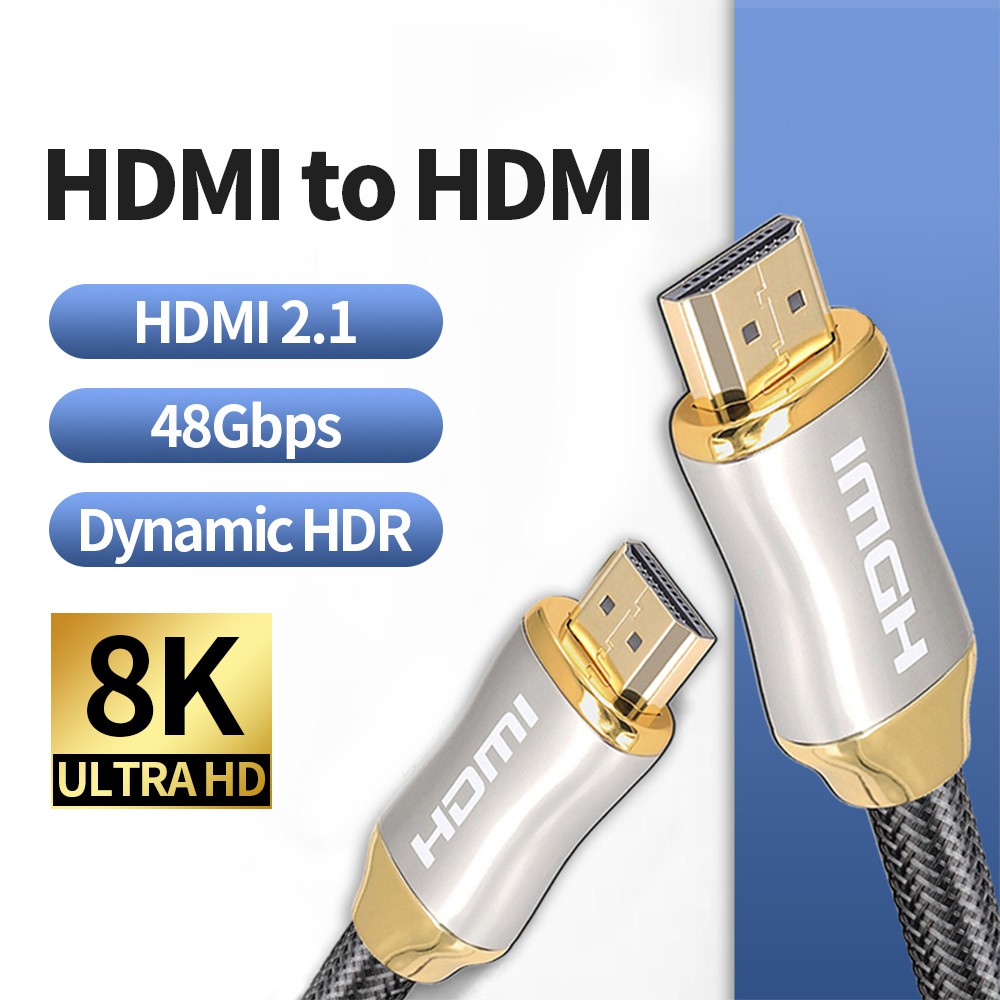 【SG】HDMI to HDMI Cable HDMI2.1 8K 4K 3D 2160P HDMI Cable 4320P 2160P