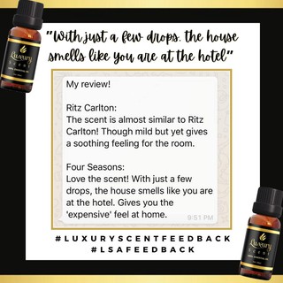 Hotel Inspired Scent Essential Oil BUNDLE 5 × 5ml | LUXURY SCENT × JOYXLOVE | 100% Pure Essential Oils [LOCAL #6