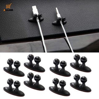 Car USB Cable Holder Tie Clip/ Dashboard Cable Manager/Self-adhesive Mobile Phone Charger Holder Line Organizer