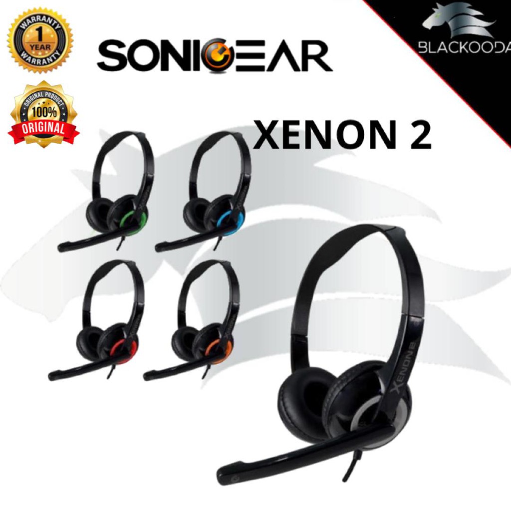sonicgear xenon 2 headset with mic