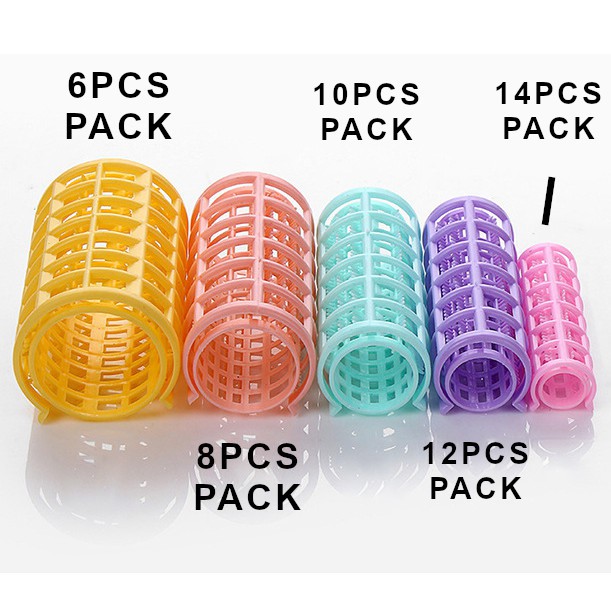 Plastic Curlers Hair Rollers for Hair Styling Hairdressing Hair Bangs |  Shopee Singapore