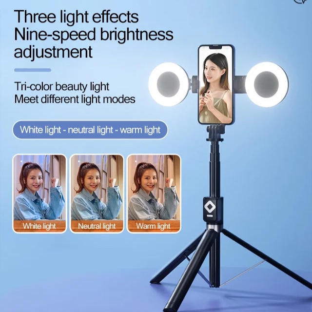 [Necessary for live photography] Professional Selfie Lighting Floor Tripod