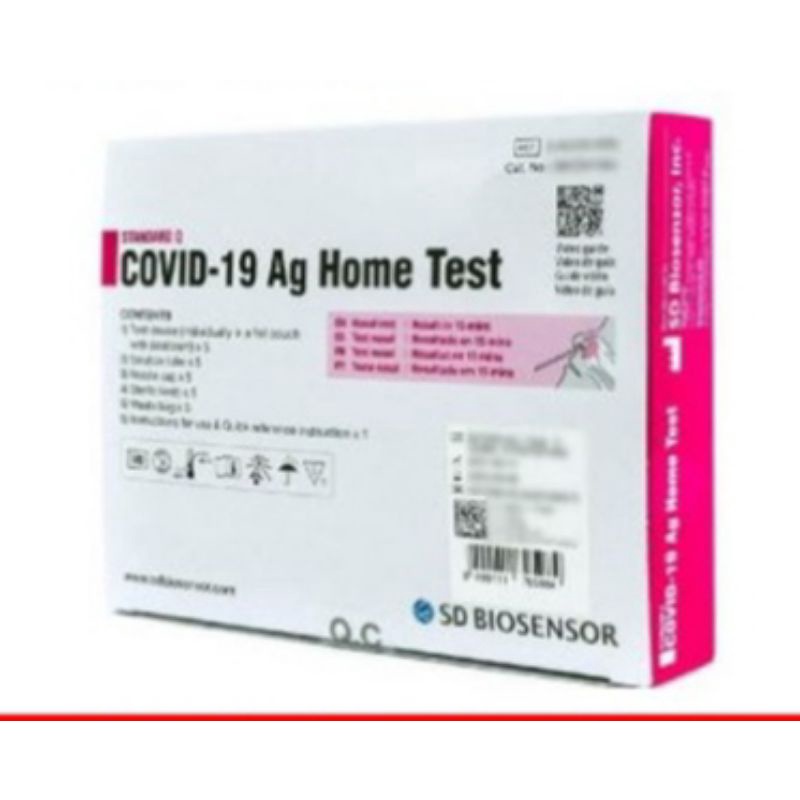 SD BIOSENSOR Standard Q Covid19 Ag Home Test Antigen Rapid Self Test