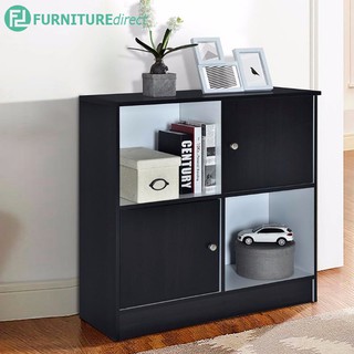 BODEN 4 cube bookcase with door rak  buku  almari buku  