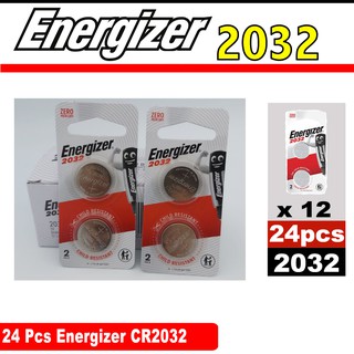 24 x Energizer CR2032 Lithium Coin Battery 2 Piece Pack (12 Pack )