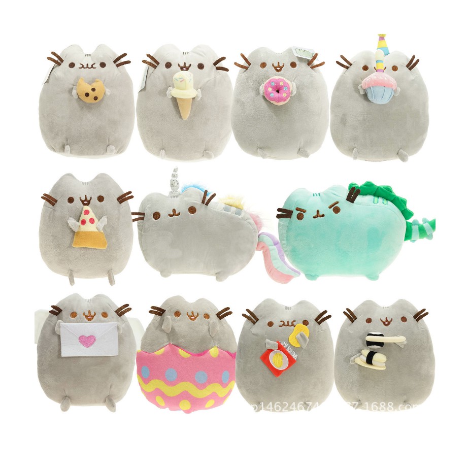 LLL-Hot 7in Pusheen The Cat Pusheen With Cookie Plush Soft Toy Stuffed ...