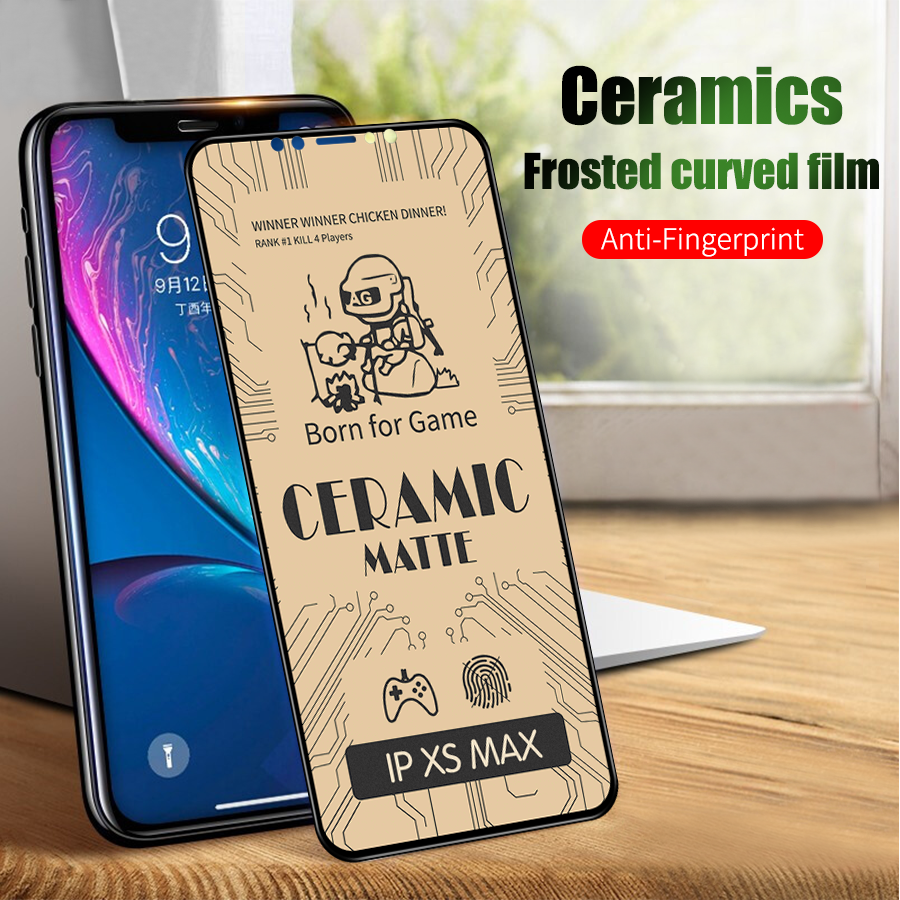For Iphone 14 13 12 Mini 11 Pro Xs Max Xr X 7 8 6 6s Plus Se Soft Ceramic Film Matte Screen Protector Shopee Singapore