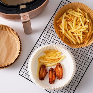 30/50/100Pcs Air Fryer Disposable Paper Household Non-Stick Kitchen French Fries Chicken Baking Oven Oil Absorber Plates #2