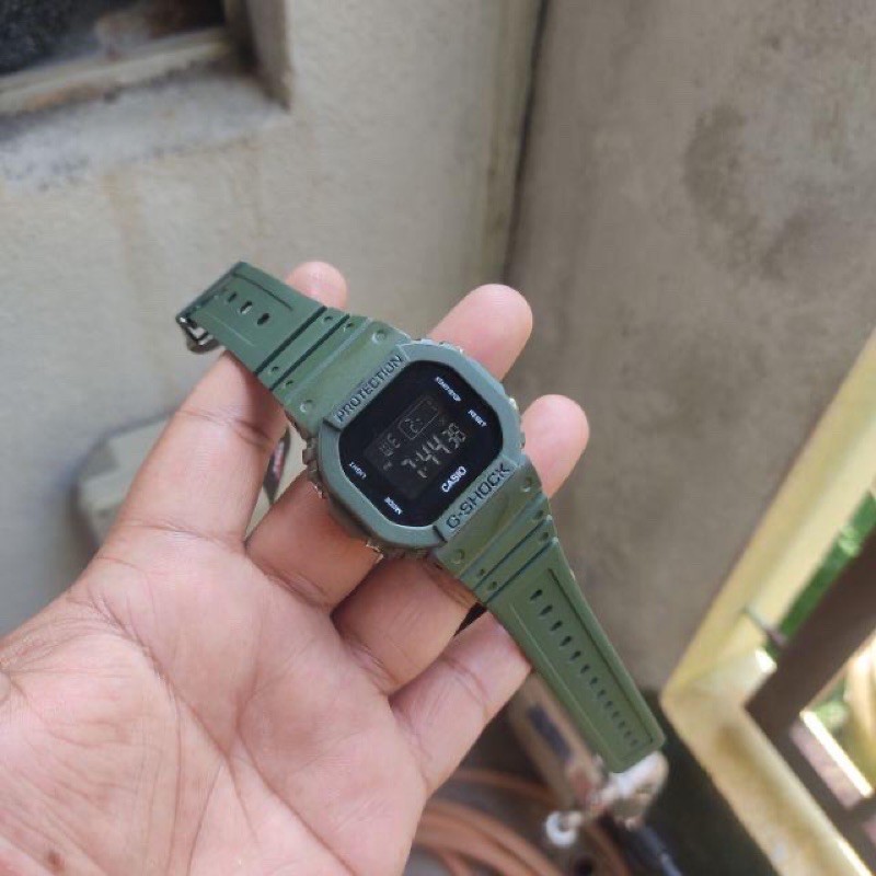 casio dw 5600 green