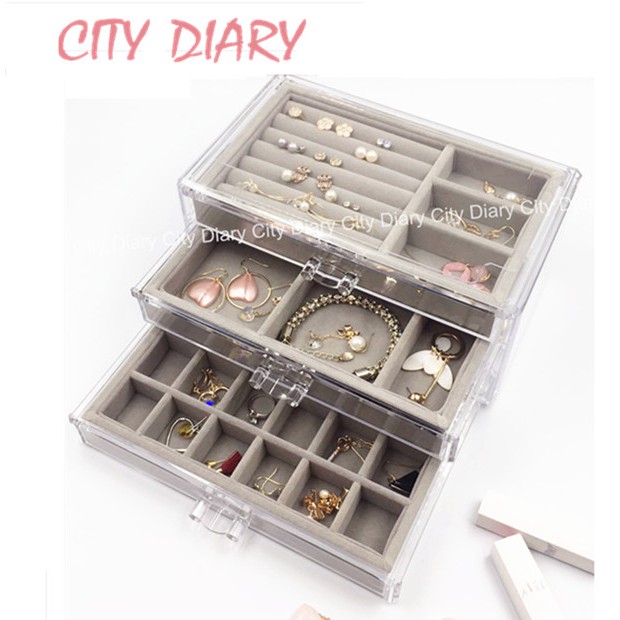 Jewelry Plate Acrylic Jewelry Stackable Organizer Jewelry Tray
