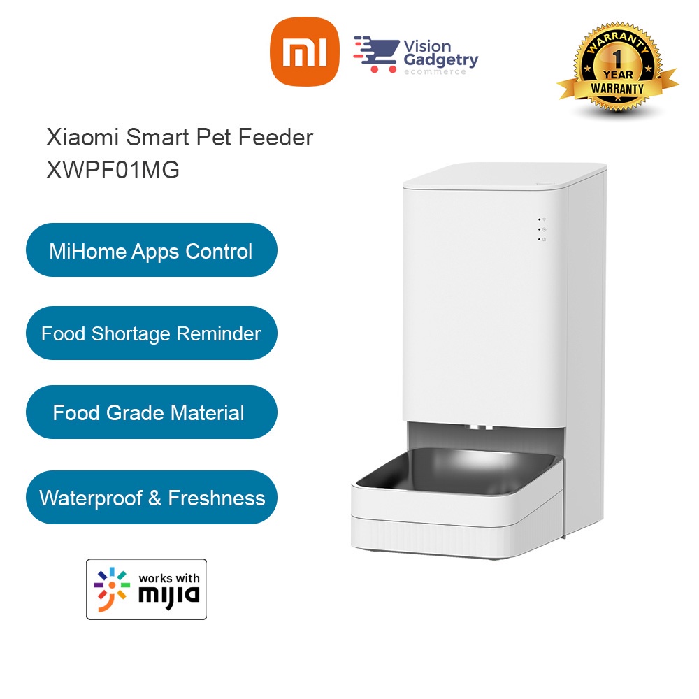 Xiaomi Mijia Xiaowan Smart Pet Feeder Food Dispenser Automatic Cat Dog ...