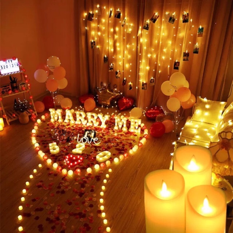 24pcs Flameless LED Tealight Tea Candles Wedding Light Romantic Candles Lights