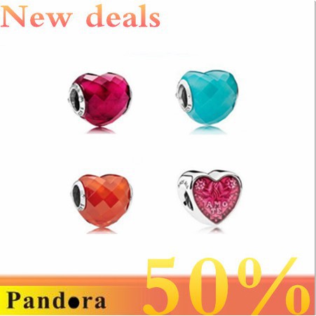 pandora heart glass bead