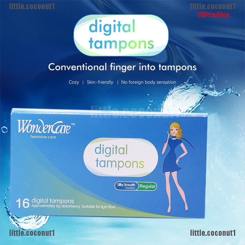 Conut 16pcs Box Super Absorbency Regular Cotton Tampons Women Menstruation Protection Shopee Singapore