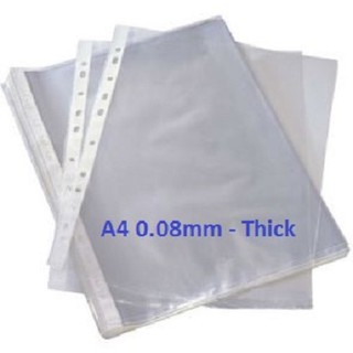 11-Hole A4 Clear Sheet Protector 0.06mm/ 0.08mm/ 0.1mm Thickness [Copy Safe 100s per box] #4