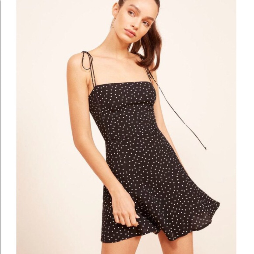 white dress with tie straps