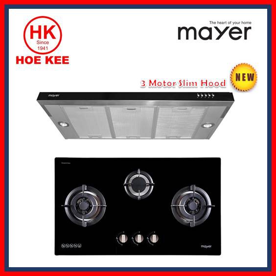 Hob Hood Mayer Mmgh888 Glass Hob Mayer Mmsia900hs Slim Hood Shopee Singapore