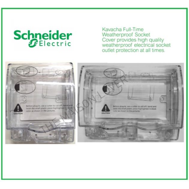 Schneider Electric Kavacha Weatherproof Socket Cover Switch Cover Protector Cover 1G 2G 1Gang